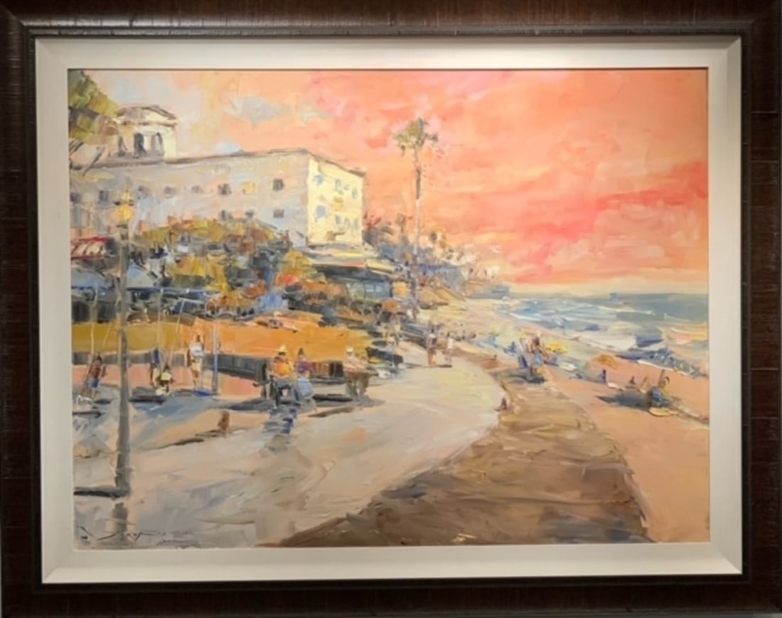 Jorn Fox Impressionist Signed Original Oil on Canvas: Offered here is an original Original Oil on Canvas by Jorn Fox: "Jorn Fox Impressionist Signed Original Oil on Canvas". This one-of-a-kind piece, measuring 46 x 58 x 2 inch, is a rare opportunity for 