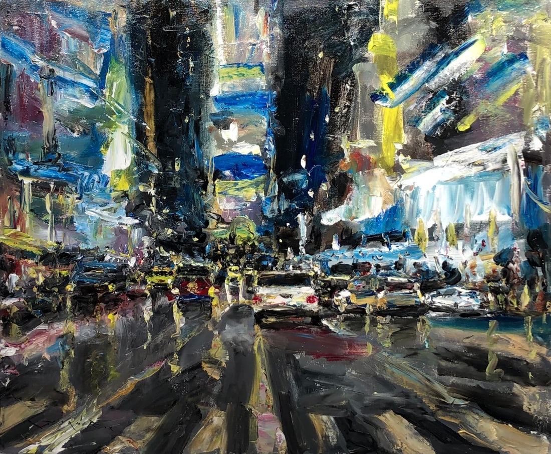 Jorn Fox (NYC) Signed Original Acrylic: Offered here is an original Acrylic on Canvas by Jorn Fox: "Jorn Fox (NYC) Signed Original Acrylic". This one-of-a-kind piece, measuring 30 x 36 x 2 inch, is a rare opportunity for collectors to acqui