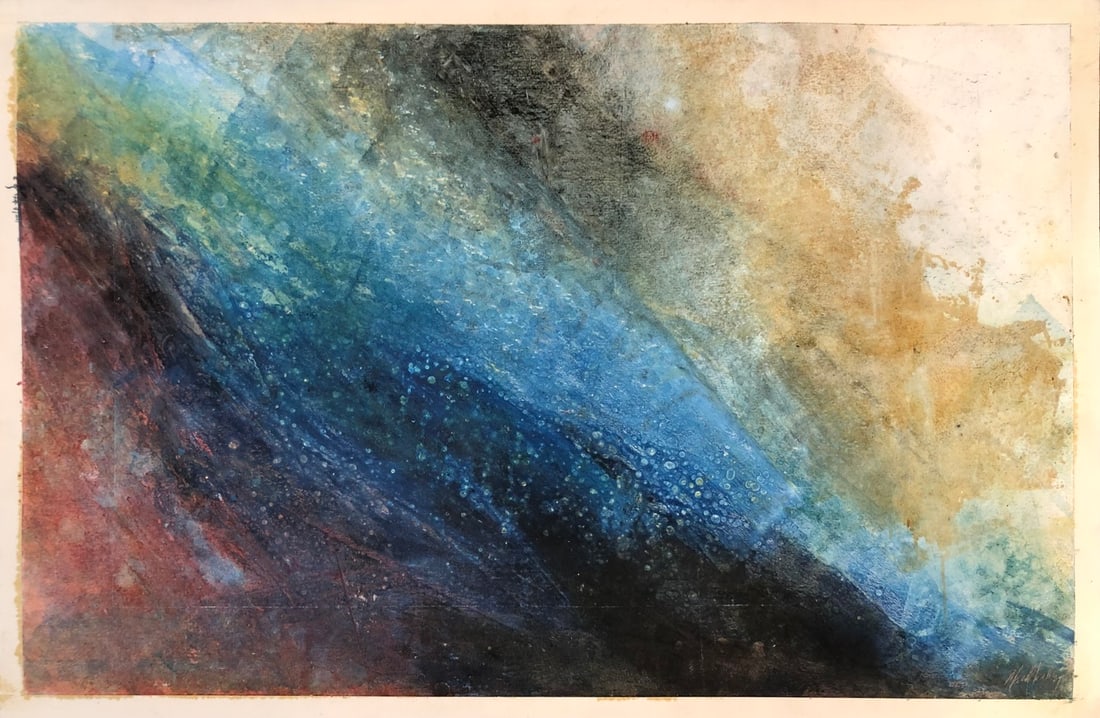 Mark MacQuiddy Signed Original Acrylic: Offered here is an original Acrylic on Paper by Mark MacQuiddy: "Mark MacQuiddy Signed Original Acrylic". This one-of-a-kind piece, measuring 25 x 38 x 1 inch, is a rare opportunity for collectors to 