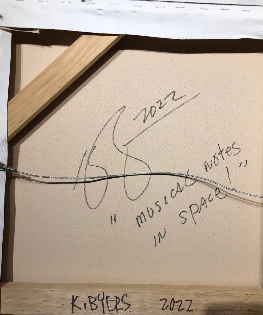 Kimm Byers "Musical Notes in Space" Signed Original - 6