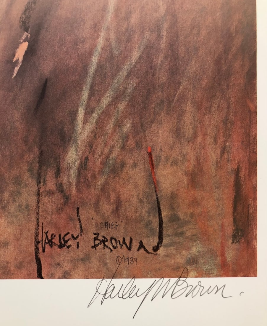 Harley Brown "Chief" Signed Lithograph LE - 2
