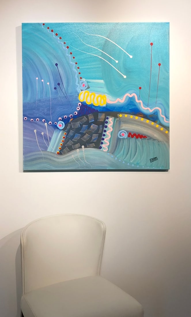 Kimm Byers "Weather Patterns Are Changing" Signed Original Acrylic - 2