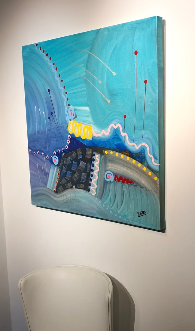 Kimm Byers "Weather Patterns Are Changing" Signed Original Acrylic - 3
