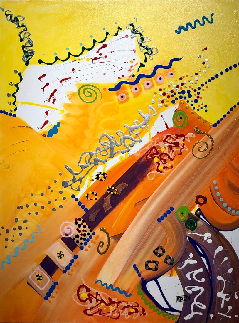 Kimm Byers "Balance + Release" Signed Original Acrylic - Abstract: Offered here is an original Acrylic on Canvas by Kimm Byers: "Kimm Byers "Balance + Release" Signed Original Acrylic - Abstract". This one-of-a-kind piece, measuring 48 x 36 x 2 inch, is a rare opport