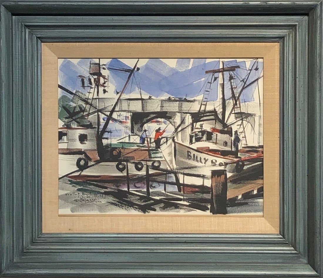 S. Salazar "Billy Boy" Signed Original Watercolor (1956): Offered here is an original Watercolor on Paper by S. Salazar: "S. Salazar "Billy Boy" Signed Original Watercolor (1956)". This one-of-a-kind piece, measuring 19 x 22 inch, is a rare opportunity for