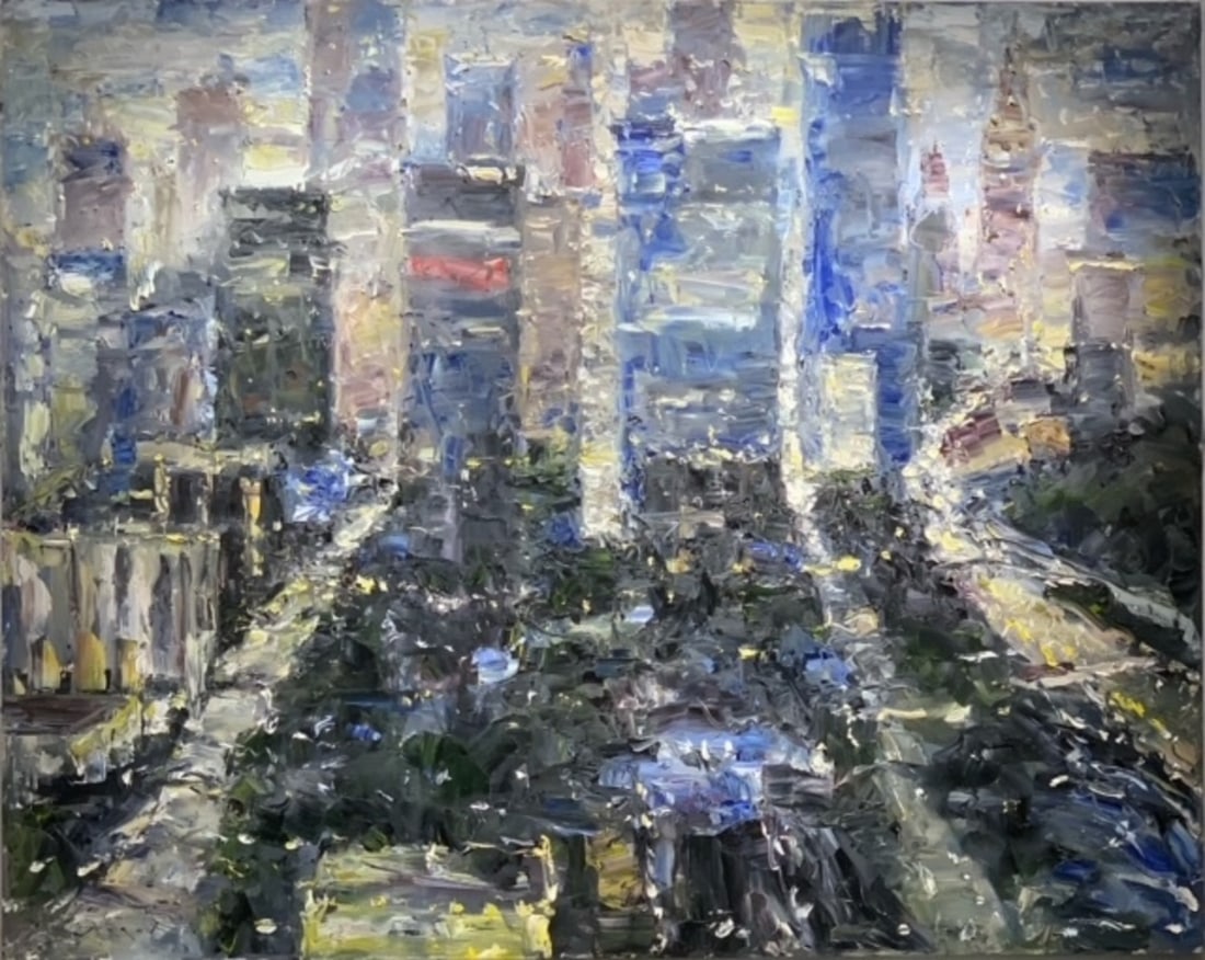 Jorn Fox Impressionist Signed Original Oil on Canvas: Offered here is an original Original Oil on Canvas by Jorn Fox: "Jorn Fox Impressionist Signed Original Oil on Canvas". This one-of-a-kind piece, measuring 48 x 60 x 2 inch, is a rare opportunity for 