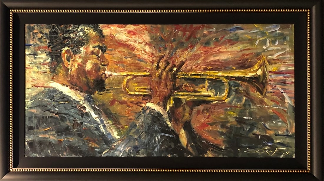 Jorn Fox Impressionist Signed Original Oil on Canvas: Offered here is an original Original Oil on Canvas by Jorn Fox: "Jorn Fox Impressionist Signed Original Oil on Canvas". This one-of-a-kind piece, measuring 32 x 56 x 2 inch, is a rare opportunity for 