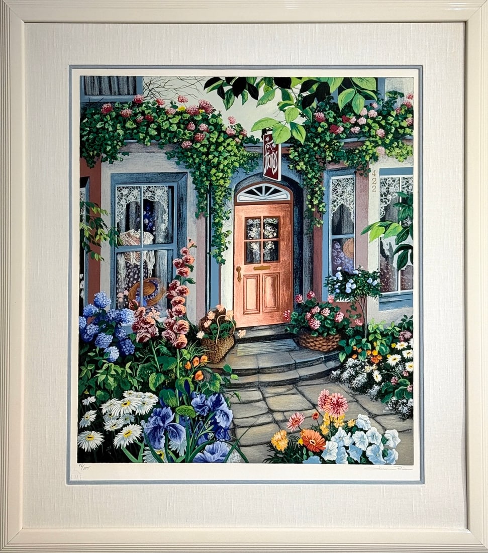 Susan Rios "Fionas" Signed Serigraph LE: Presenting a limited edition Serigraph on Paper by Susan Rios: "Susan Rios "Fionas" Signed Serigraph LE". This Serigraph on Paper (Edition: 96/295), measuring 40 x 36 x 2 inch, is a sought-after limit