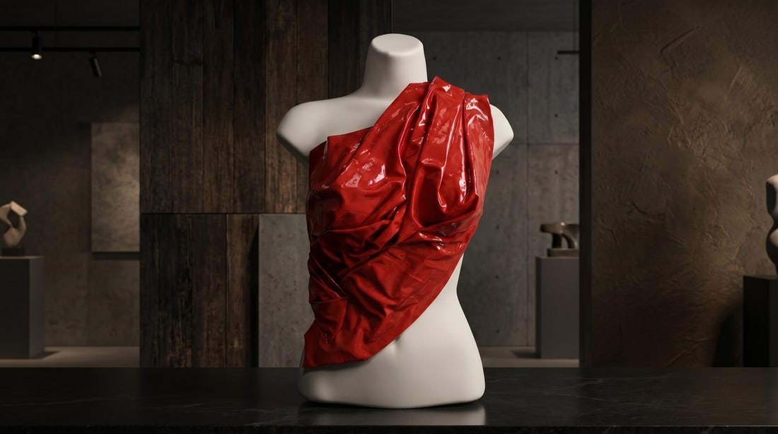 Mercedes Brunelli "Red Hot" Fabric/Resin: Presenting this Mercedes Brunelli Sculpture: "Mercedes Brunelli "Red Hot" Fabric/Resin". This piece, measuring 19 x 13 inch, is available at auction on LiveAuctioneers. Artist: Mercedes Brunelli
