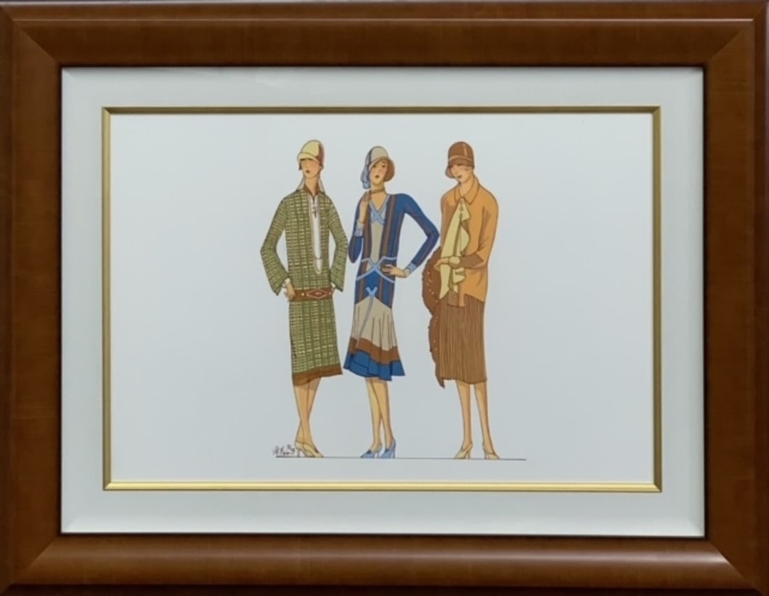 Marv Brehm (I Love Your Hat) Signed Original: Offered here is an original Original Gouache of Paper / New Framing by Marv Brehm: "Marv Brehm (I Love Your Hat) Signed Original". This one-of-a-kind piece, measuring 23 x 29 x 2 inch, is a rare oppor