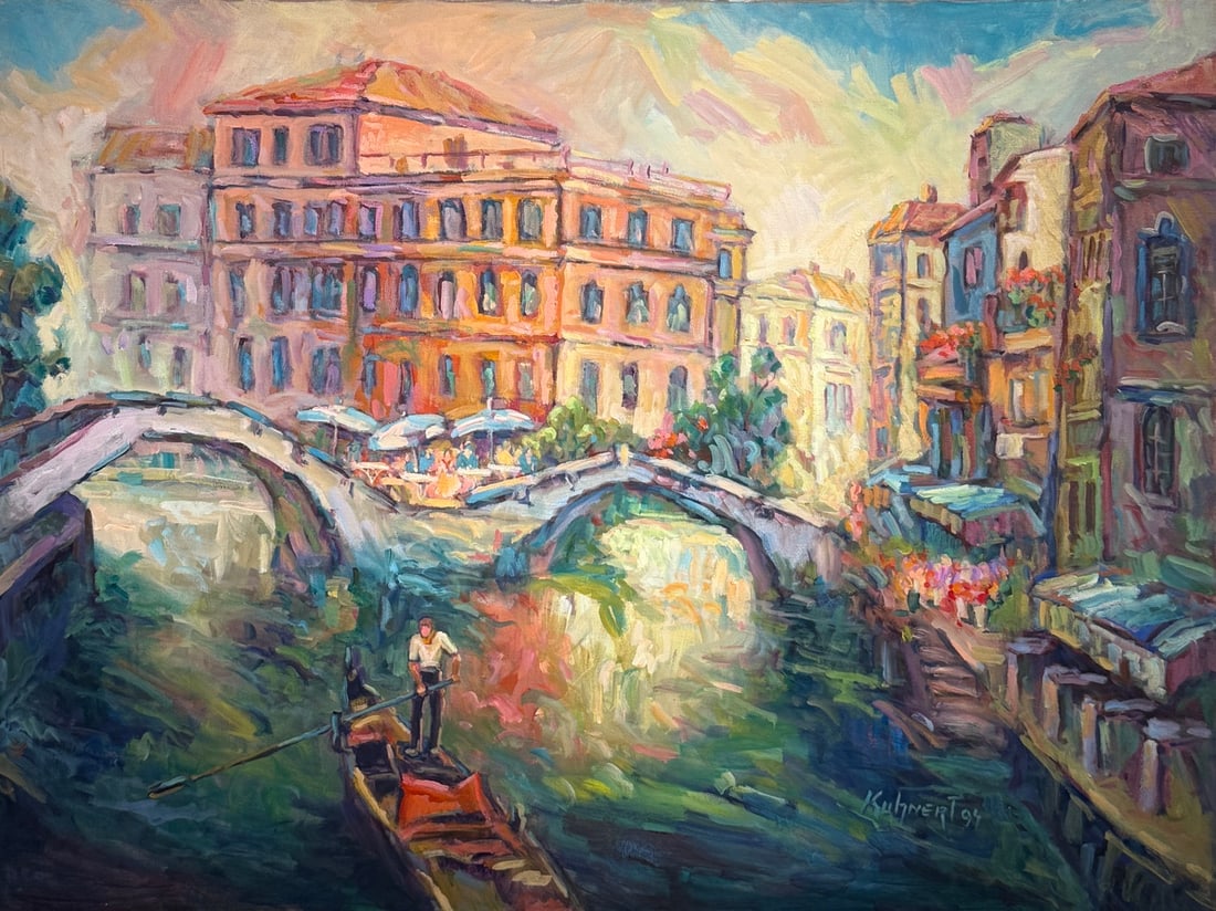 Manfred Kuhnert "Venice Canals Italy" Original (1 of 3)