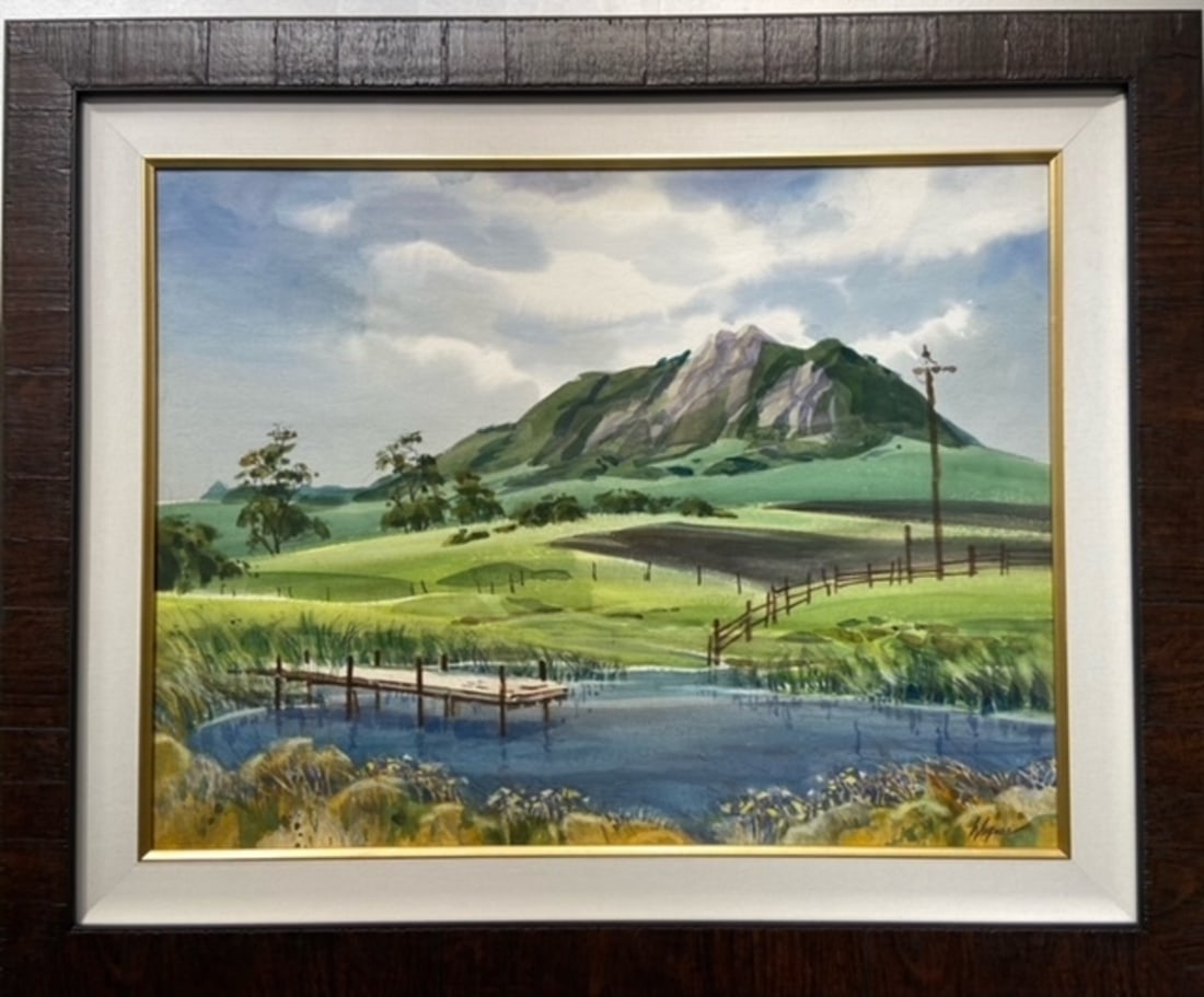 Richard Wagner Signed Original Watercolor: Offered here is an original Watercolor on Paper by Richard Wagner: "Richard Wagner Signed Original Watercolor". This one-of-a-kind piece, measuring 26 x 31 x 2 inch, is a rare opportunity for