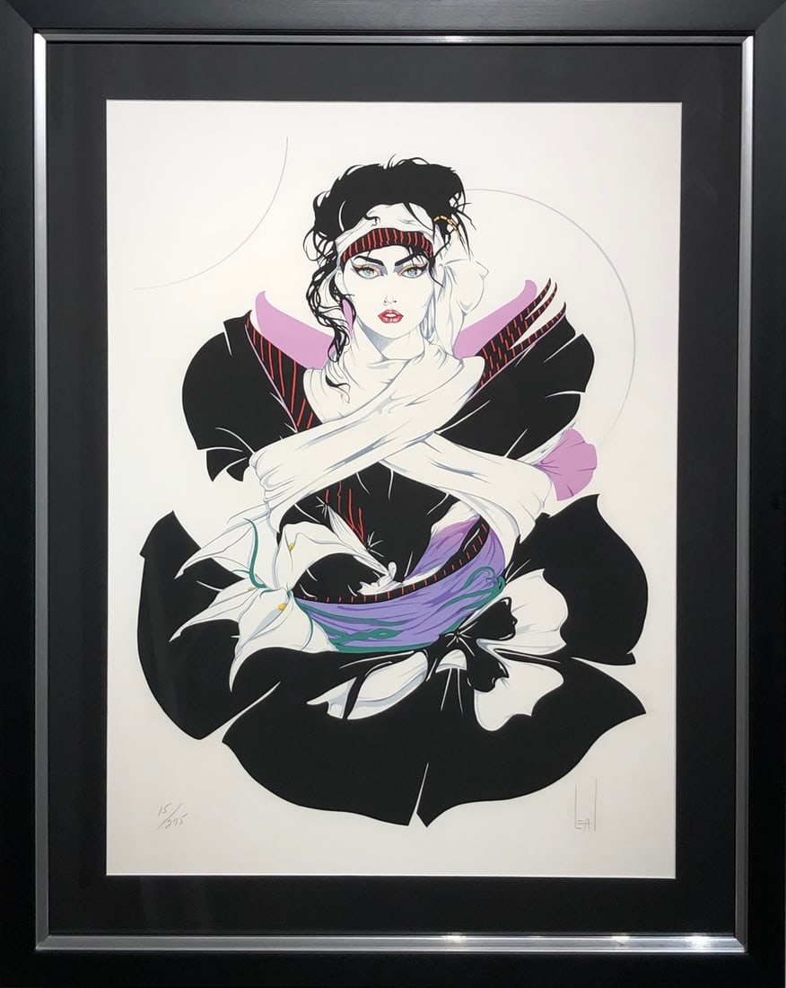 Steve Leal "Tia II" Signed Serigraph LE: Presenting a limited edition Serigraph on Paper by Steve Leal: "Steve Leal "Tia II" Signed Serigraph LE". This Serigraph on Paper (Edition: 15/275), measuring 39 x 31 x 2 inch, is a sought-after