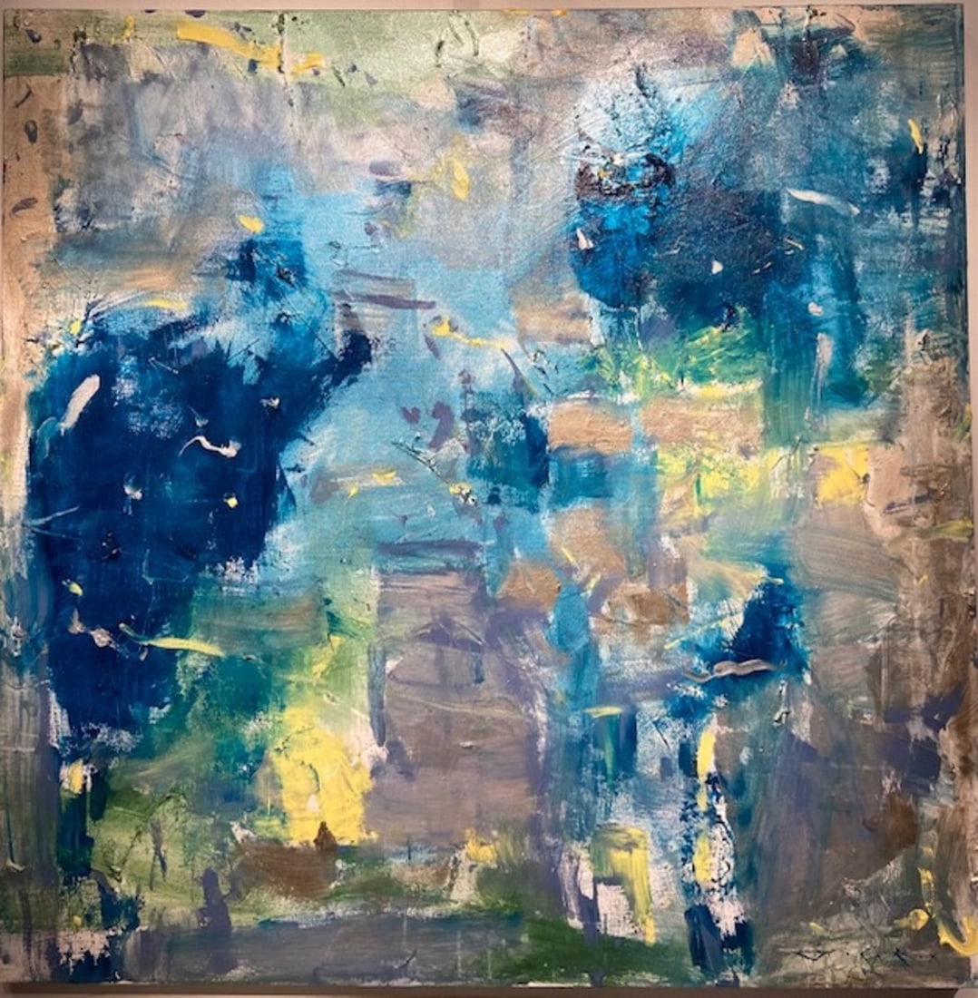 Jorn Fox Signed Original Oil: Offered here is an original Oil on Canvas by Jorn Fox: "Jorn Fox Signed Original Oil". This one-of-a-kind piece, measuring 48 x 48 x 2 inch, is a rare opportunity for collectors to acquire an authenti