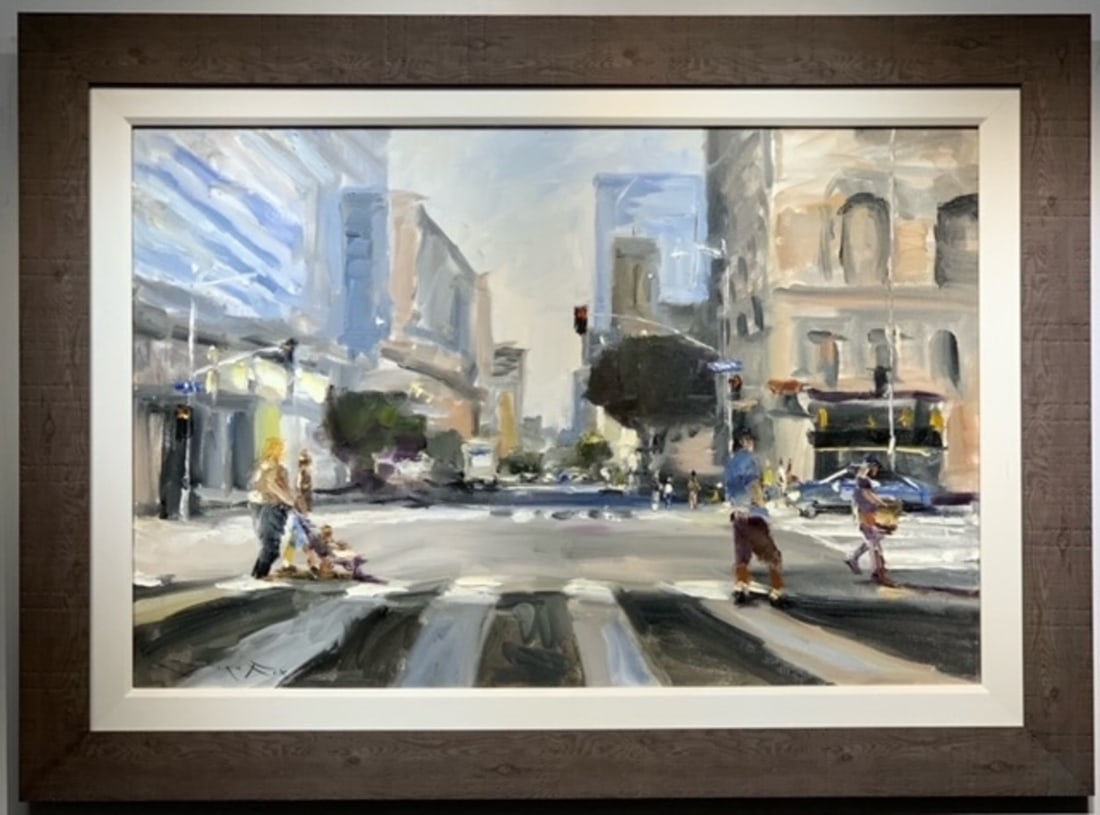 Jorn Fox Impressionist Signed Original Oil on Canvas: Offered here is an original Original Oil on Canvas by Jorn Fox: "Jorn Fox Impressionist Signed Original Oil on Canvas". This one-of-a-kind piece, measuring 33 x 45 x 2 inch, is a rare opportunity for 