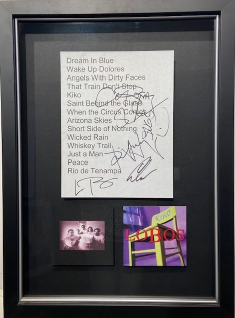 Los Lobos "Kiko Setlist" Signed By Original Band (1 of 5)