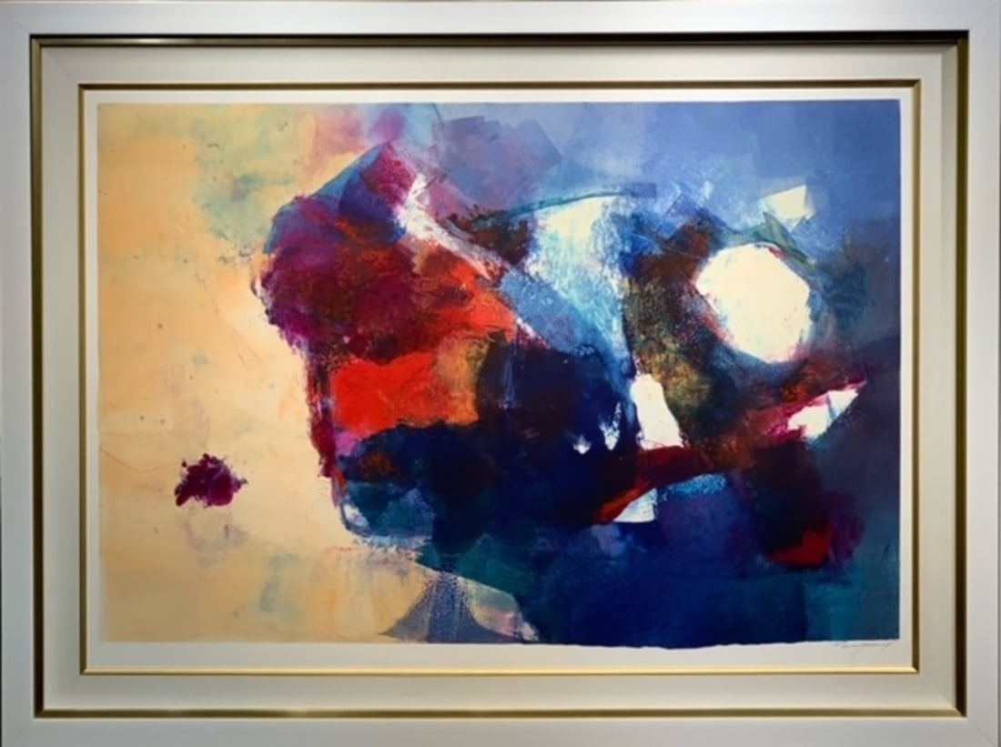 Michael Schofield Abstract Signed Mono Print: Presenting a Mono print by Michael Schofield: "Michael Schofield Abstract Signed Mono Print". This work, measuring 34 x 45 x 2 inch, is available now at auction on LiveAuctioneers. Artist: Michael Sch
