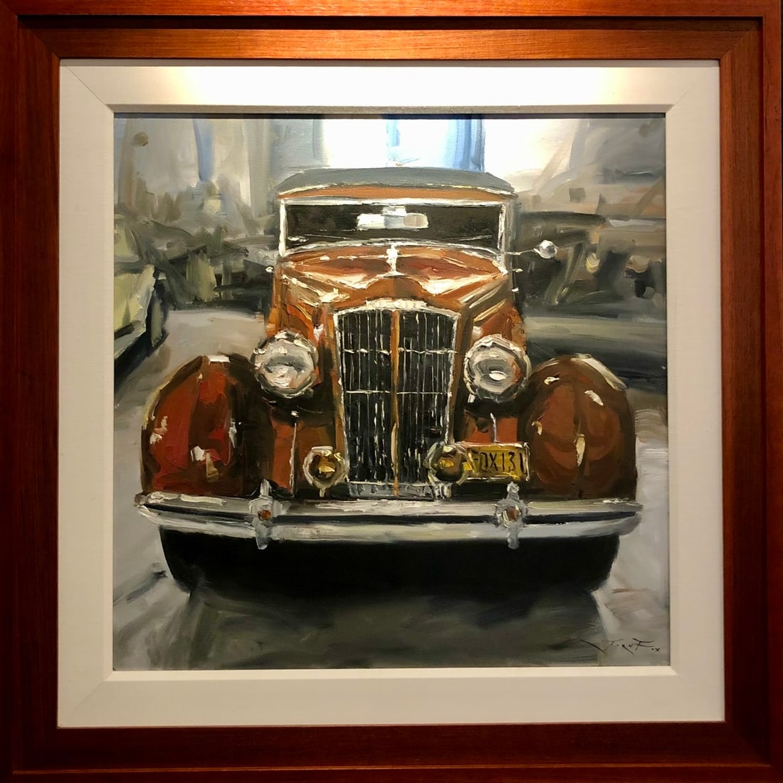 Jorn Fox Impressionist Signed Original Oil on Canvas: Offered here is an original Original Oil on Canvas by Jorn Fox: "Jorn Fox Impressionist Signed Original Oil on Canvas". This one-of-a-kind piece, measuring 42 x 42 x 2 inch, is a rare opportunity for 