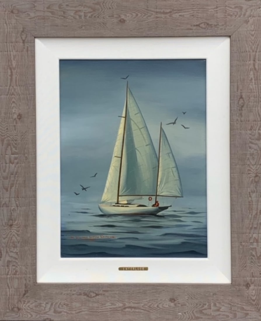 Winifred Witton Smith "Interlude" Signed Original: Offered here is an original Original Oil on Canvas by Winifred Witton Smith: "Winifred Witton Smith "Interlude" Signed Original". This one-of-a-kind piece, measuring 25 x 21 x 2 inch, is a rare opport
