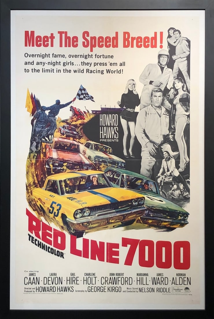 Paramount Pictures "Red Line 7000" Vintage Movie Poster LE: Presenting a limited edition Movie Poster on Paper by Paramount Pictures: "Paramount Pictures "Red Line 7000" Vintage Movie Poster LE". This Movie Poster on Paper (Edition: 65/299), measuring 47 x 32 
