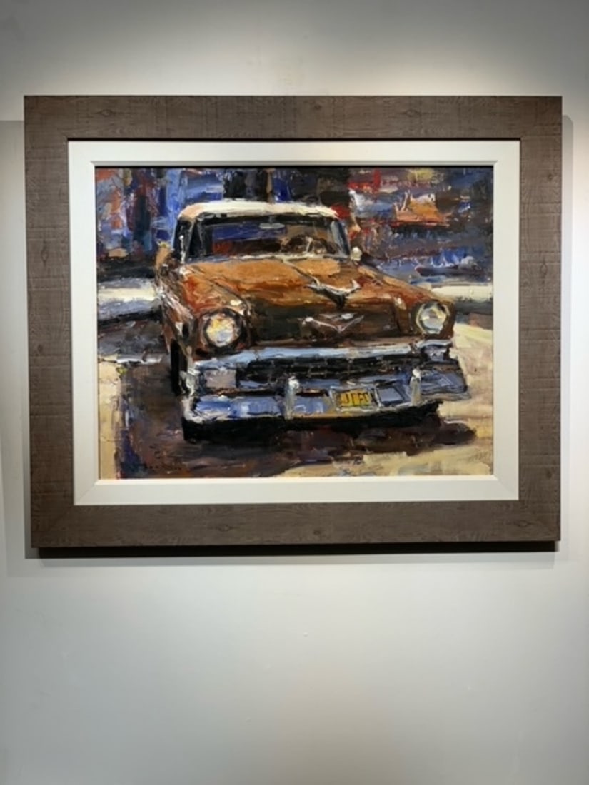 Jorn Fox Impressionist Signed Original Oil on Canvas: Offered here is an original Original Oil on Canvas by Jorn Fox: "Jorn Fox Impressionist Signed Original Oil on Canvas". This one-of-a-kind piece, measuring 31 x 37 x 2 inch, is a rare opportunity for 