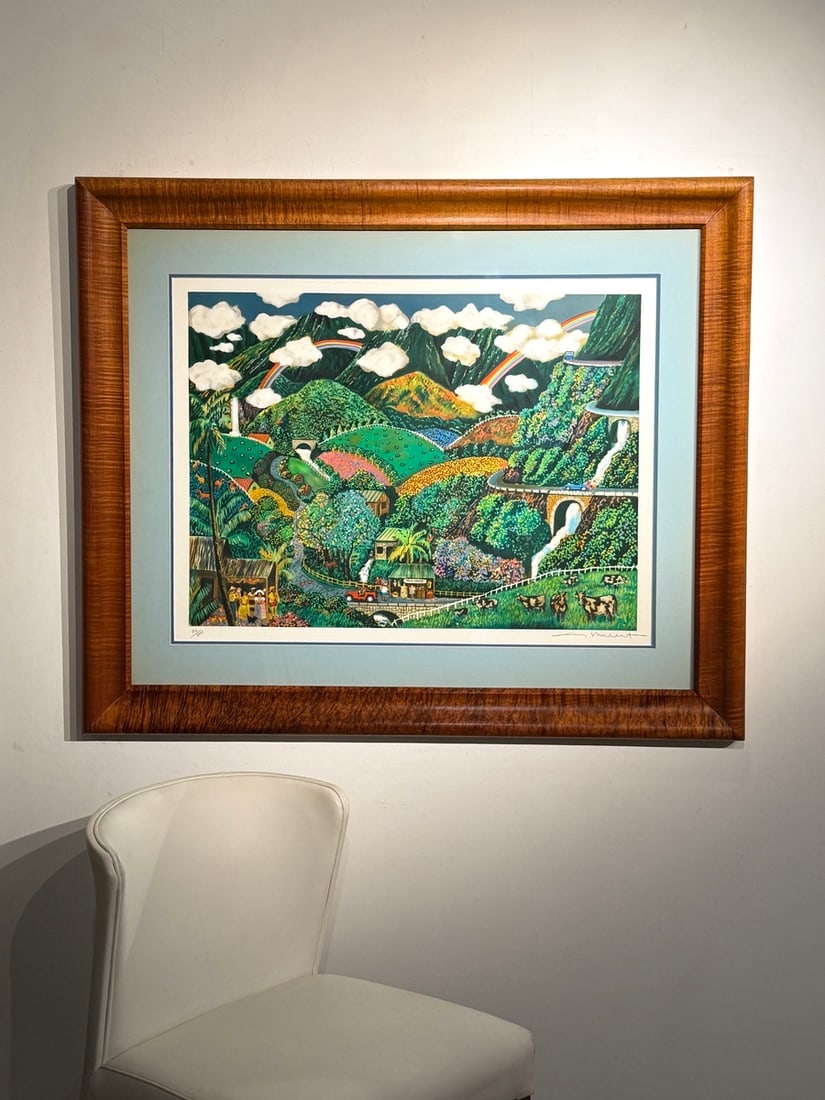 Guy Buffet "Chasing Rainbows" Serigraph on paper - 2