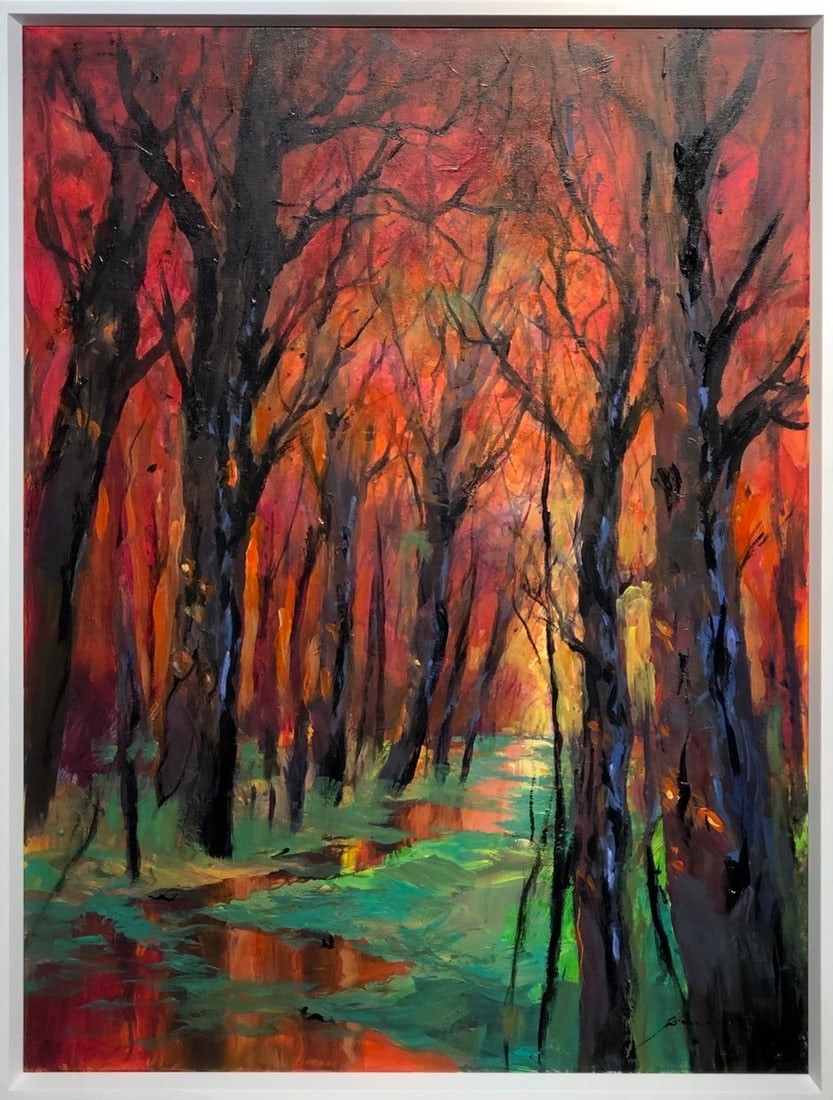 Michael Schofield (Impressionist - Landscape) Signed Original Acrylic: Offered here is an original Acrylic on Canvas by Michael Schofield: "Michael Schofield (Impressionist - Landscape) Signed Original Acrylic". This one-of-a-kind piece, measuring 40 x 30 x 2 inch, is a