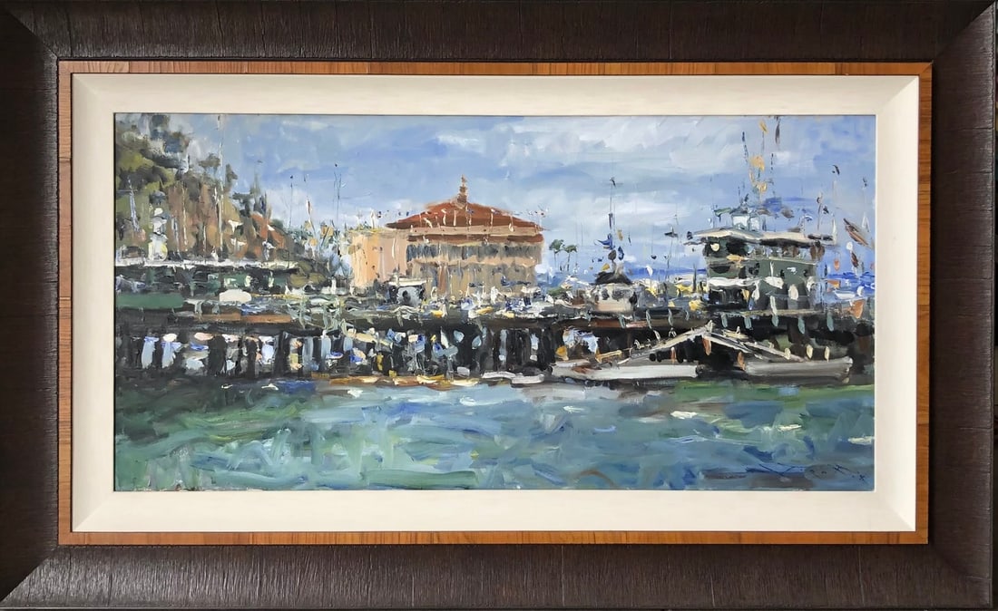 Jorn Fox Impressionist Signed Original Oil on Canvas: Offered here is an original Original Oil on Canvas by Jorn Fox: "Jorn Fox Impressionist Signed Original Oil on Canvas". This one-of-a-kind piece, measuring 38 x 62 x 2 inch, is a rare opportunity for 