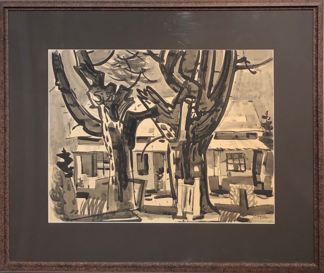Phil Dike (Untitled - Impresssionist) Signed Original Watercolor (1 of 6)