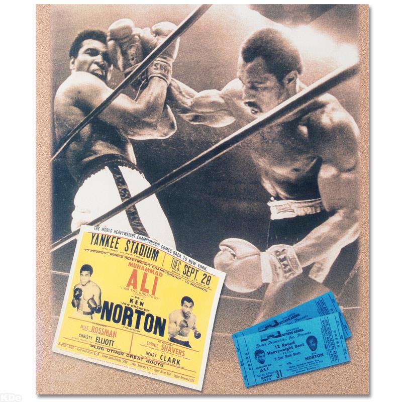 Ken Norton and Ali Ticket: Own a piece of sports history with this Muhammad Ali and Ken Norton photo. Taken at the peak of his success as one of the greatest heavyweight championship boxers of all time, this photo is sure to co