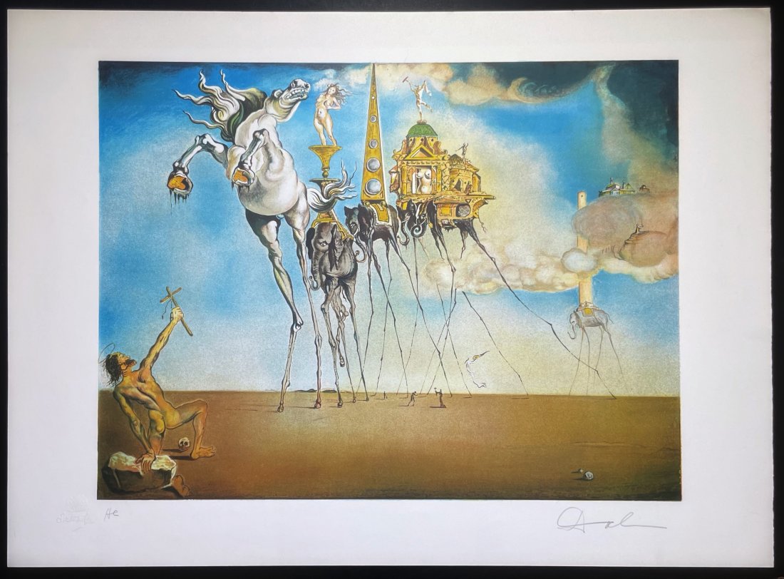 Salvador Dali......Discovery of America: Salvador Dali was one of the most iconic painters of the Twentieth Century, with a range of imaginative, striking and surrealist work. His repertoire was influenced by classical Renaissance masters, b