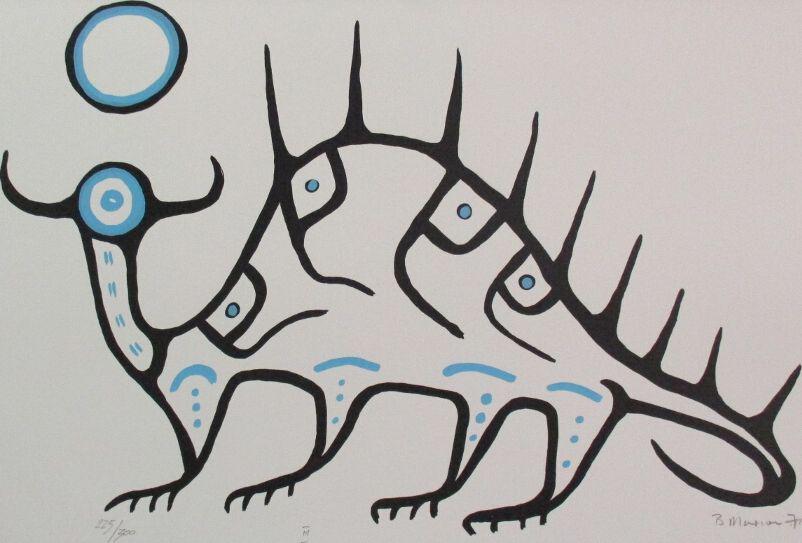 Buffalo Child, Native American Lithograph by Brian (1 of 1)