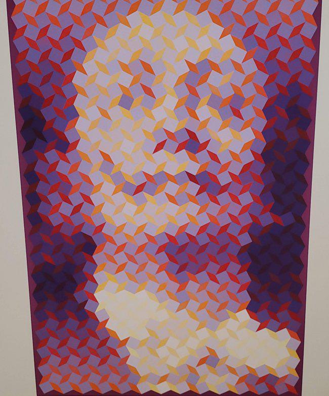 John Piere Vasarely aka YVARAL, Faces of Dali No 6 (1 of 3)