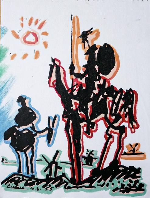 Picasso, Don Quiote by Steve Kaufman (1 of 1)