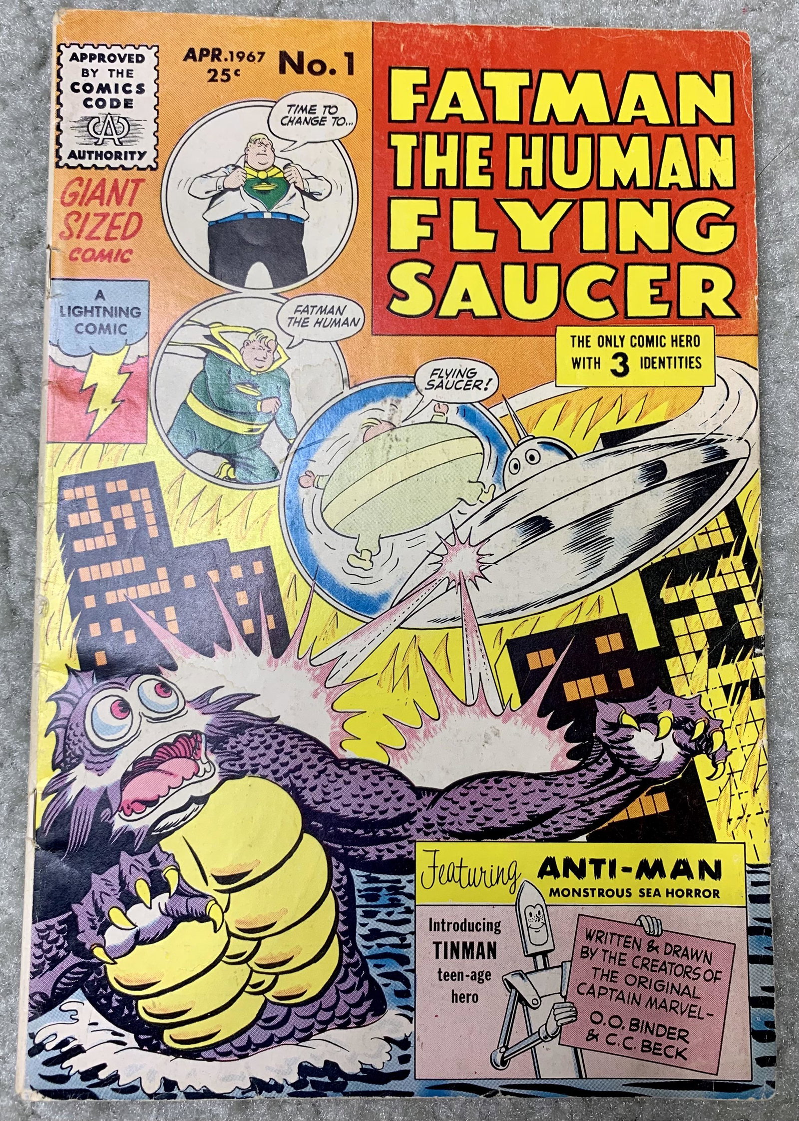Fatman–The Human Flying Saucer Comic Book Iss 1 (1 of 3)