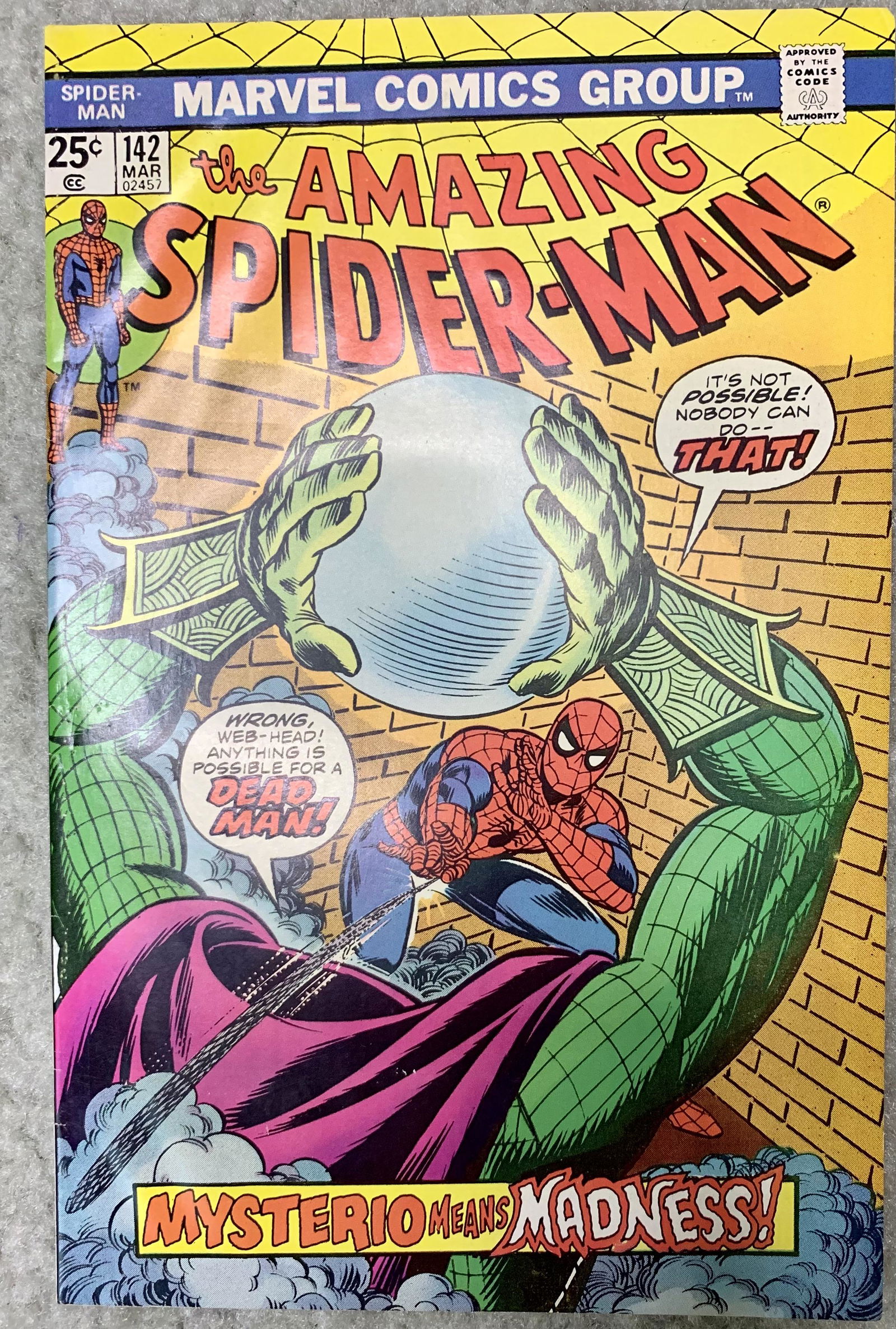 The Amazing Spider–Man Comic Book Iss 142 1963 (1 of 3)