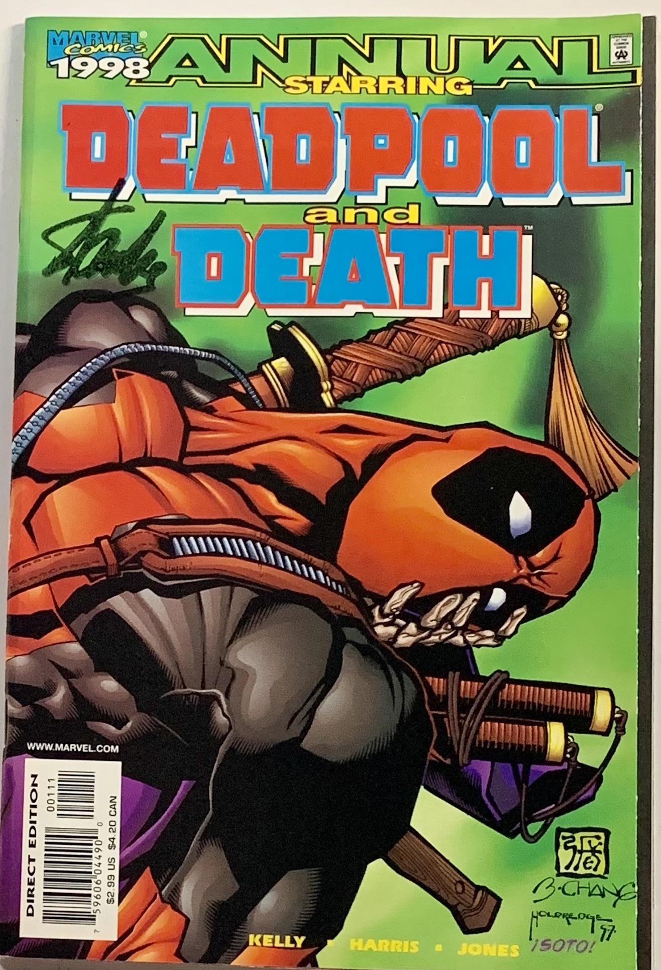 Signed Deadpool / Death Annual Comic Book Iss 1 1998 (1 of 3)