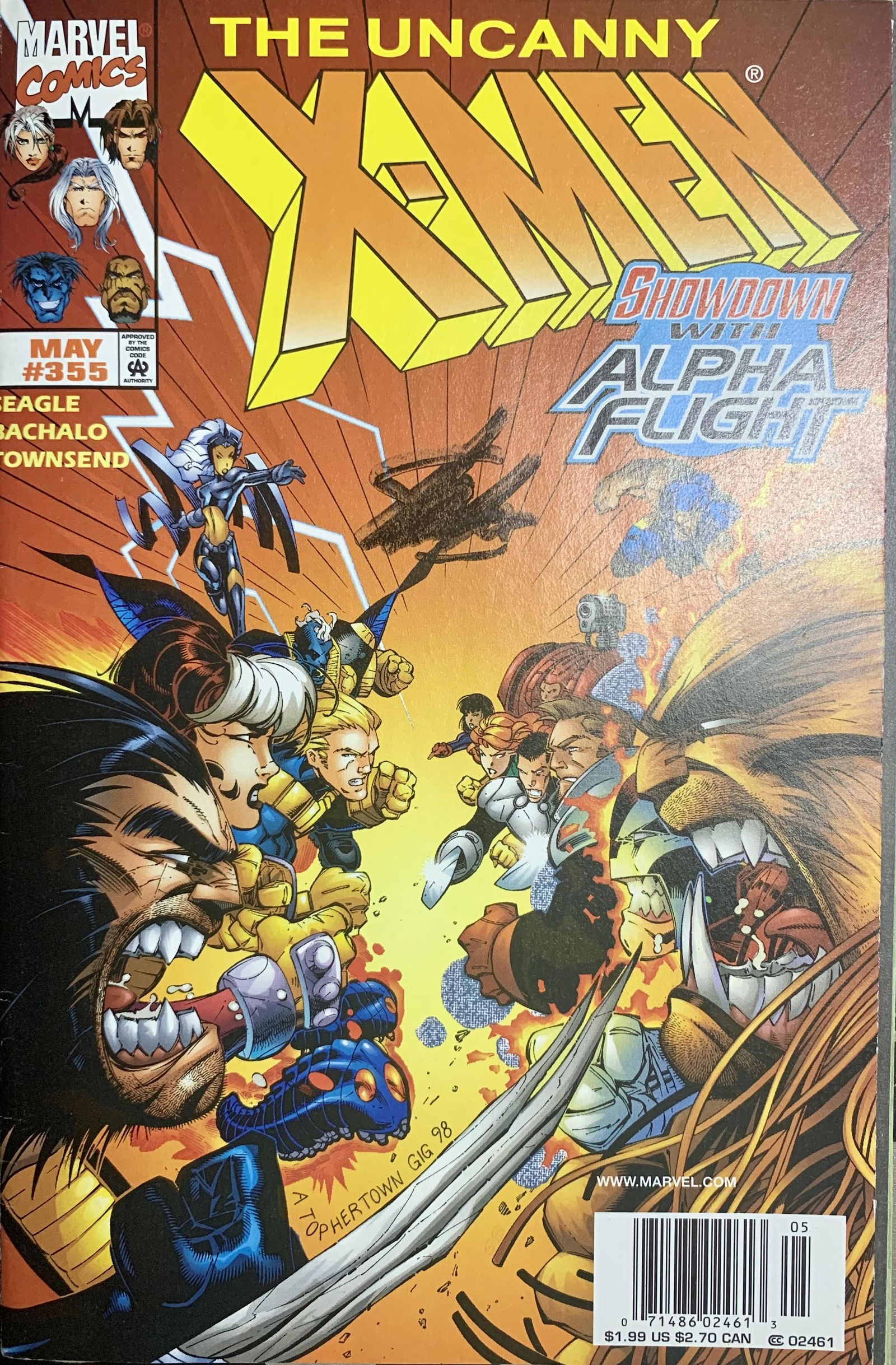 Signed The Uncanny X–Men Comic Book Iss 355 1978 (1 of 3)
