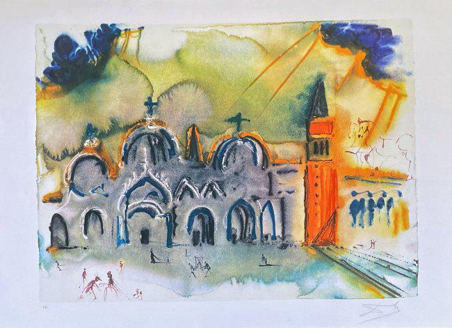 Venice Etching by Salvador Dali (1 of 4)