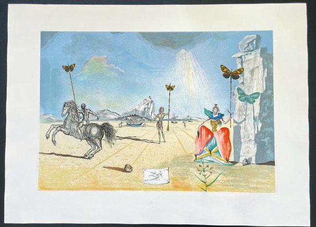 Figures Holding Sceptres by Salvador Dali (1 of 2)