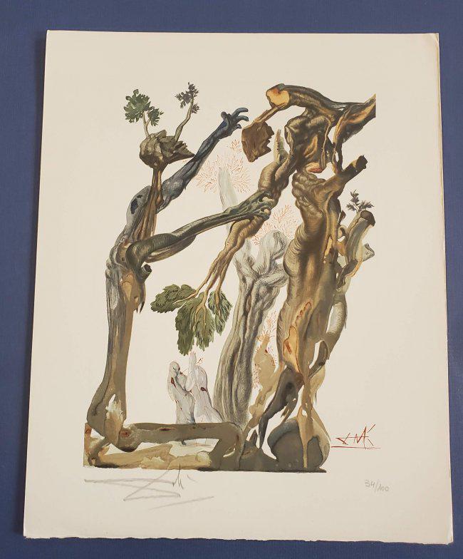 Divine Comedy Canto 13 by Salvador Dali (1 of 1)