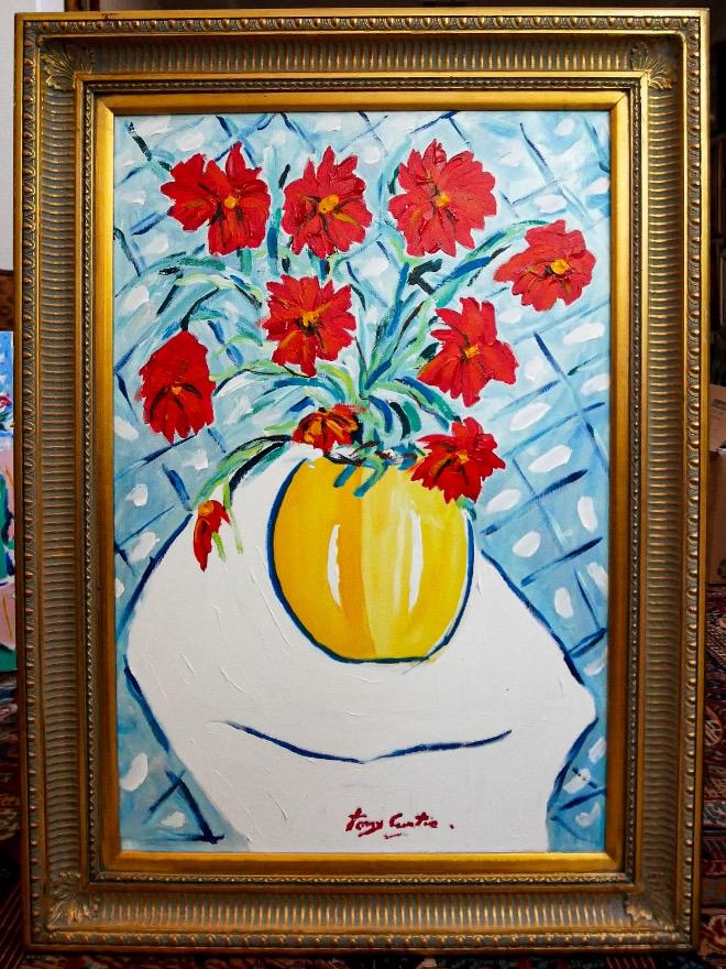Red Bouquet for Jamie by Tony Curtis (1 of 1)