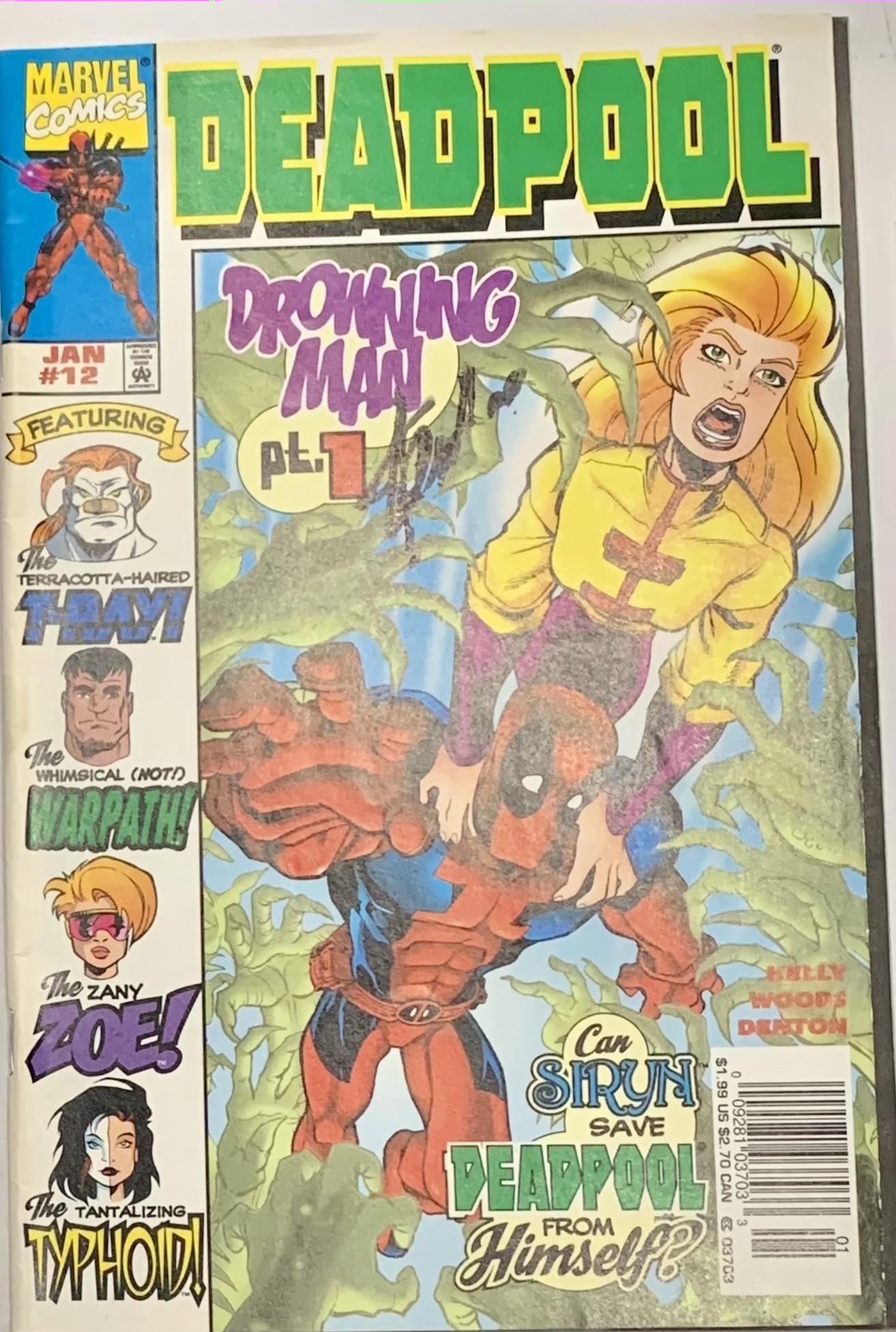 Signed Deadpool Comic Book Iss 12 1997 (1 of 3)
