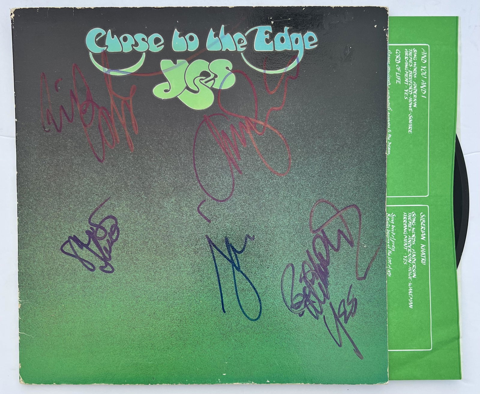 Signed Yes Close to the Edge Album (1 of 2)