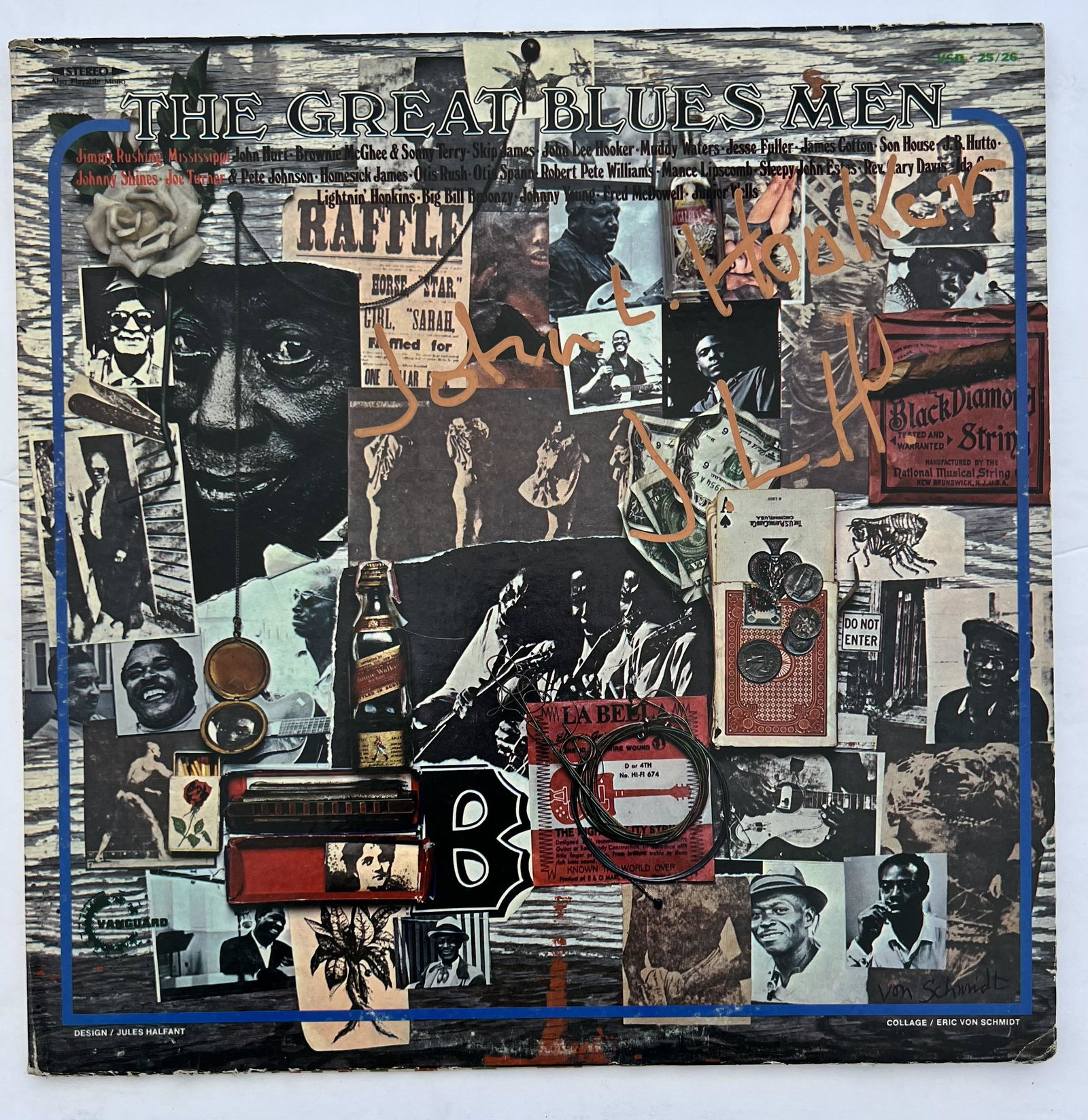 Signed John L Hooker Album Cover (1 of 2)