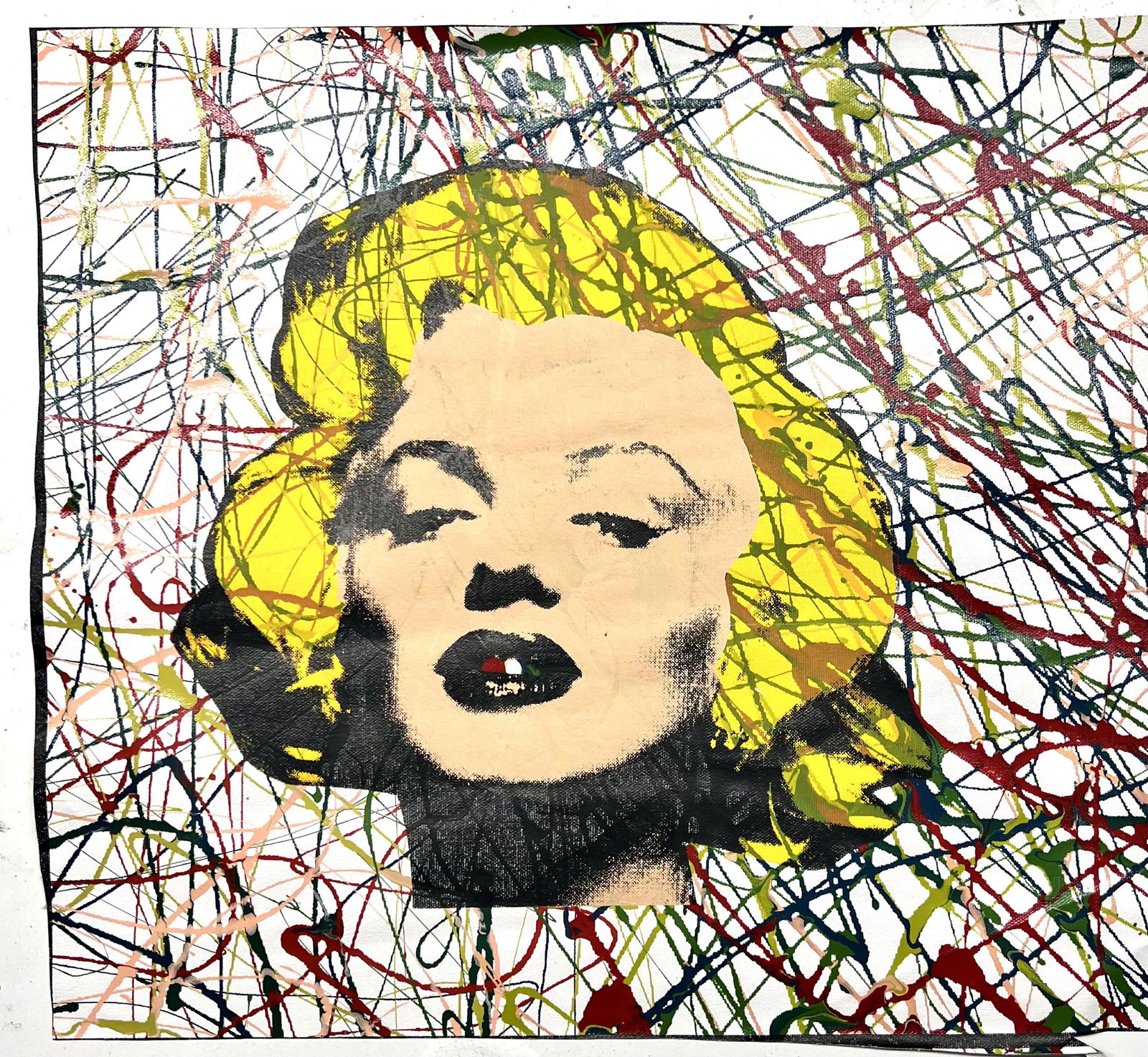 Marilyn Monroe Pollock by Steve Kaufman (1 of 1)