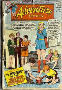 Adventure Comics Comic Book Iss 396 1938: Adventure Comics Comic Book Iss 396 1938 Published By DC Comics. Original Cover Price .15 Cover Art By Murphy Anderson. Originated from The Steve Kaufman Estate. See Images for Condition 10.25 X