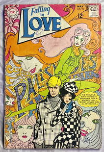 Falling In Love Comic Book Iss 99 1955: Falling In Love Comic Book Iss 99 1955. Published By DC Comics. Original Cover Price .12 Cover Art By Originated from The Steve Kaufman Estate. See Images for Condition 10.25 X 6.625 in.