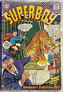 Superboy Comic Book Iss 130 1949: Superboy Comic Book Iss 130 1949 Published By DC Comics. Original Cover Price .12 Cover Art By George Klein. Originated from The Steve Kaufman Estate. See Images for Condition 10.25 X 6.625 in.