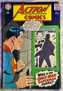 Adventure Comics Comic Book Iss 355 1938: Adventure Comics Comic Book Iss 355 1938 Published By DC Comics. Original Cover Price .12 Cover Art By George Klein. Originated from The Steve Kaufman Estate. See Images for Condition 10.25 X 6.625